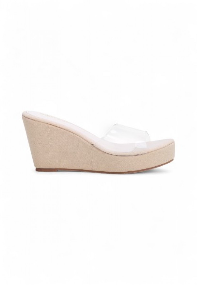 SHOEPOINT Wedges Transparent 02092 in Light Gold